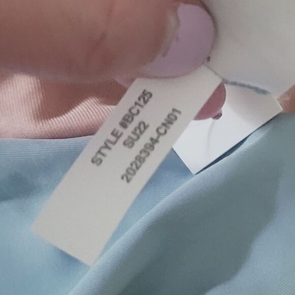 New J.Crew Curved-Waist Cheeky Bikini Bottom in Light Blue NWT - Picture 5 of 11